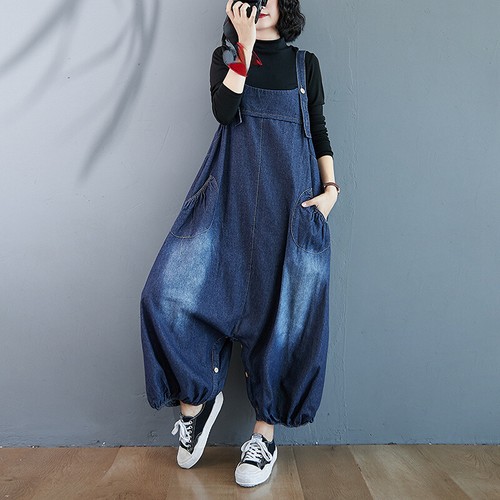 Femme jeans bouffant salopette - femme,