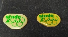 RARE 2 PINS PIN'S A2  ANTENNE 2 STADE 2 Meulan JO TELEVISION ANNEAUX OLYMPIQUES