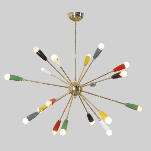 Plafonnier étoile multicolore - plafonnier,