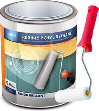 Résine Polyuréthane Brillante 750 Ml Mono- Composant, Incolore, Vernis