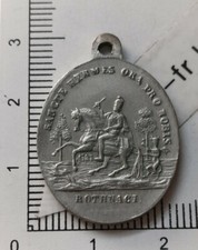 F13J09 pendentif Médaille religieux sancte hermes ora pro nobis ésotérisme 