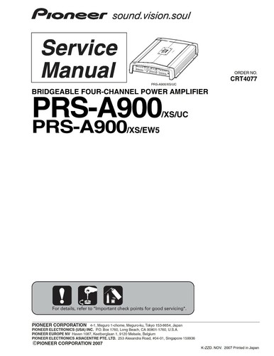 Service manuel instructions - service,