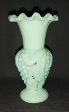 OPALINE DE FOIRE VASE COULEUR Jadeite Céladon EPIS DE MAIS PORTIEUX VALLERYSTHAL