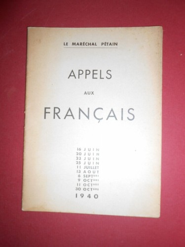 Appels aux français - , le