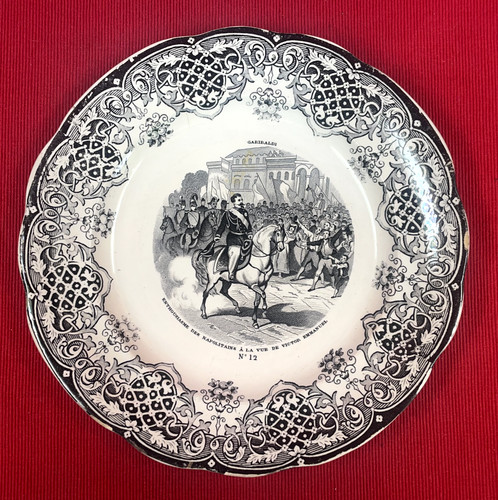 Assiette ancienne faïence - assiette,