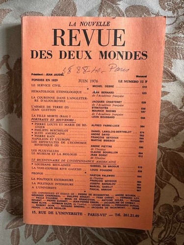 Revue littérature histoire - littérature,