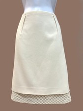 Jupe crème bas ajouré Paule KA, M/L, TBE