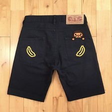Short brodé BAPE Milo Navy US 30