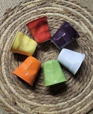  6  Tasses Gobelet Revol Froissées Café expresso  6 couleurs  Neuf 