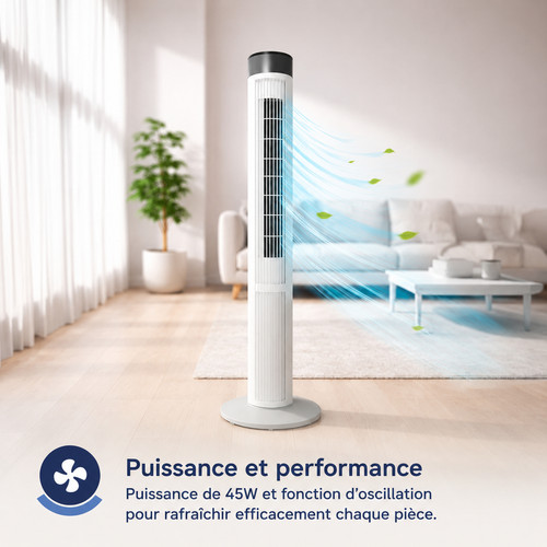 Ventilateur colonne 90cm - colonne,