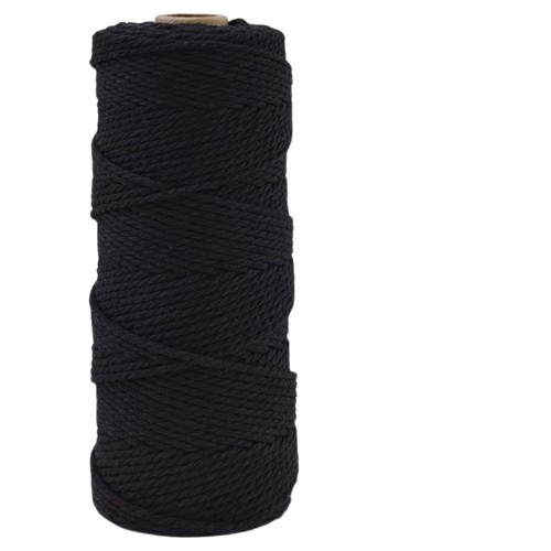 Corde macramé 3mmx100m noir - corde,