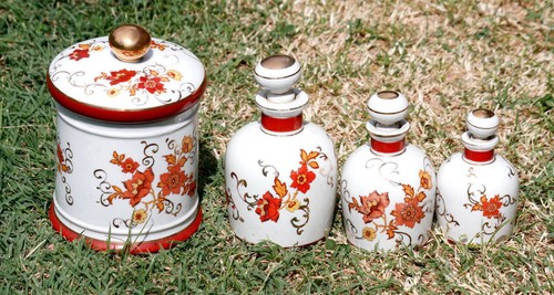 Parure toilette sdb pot