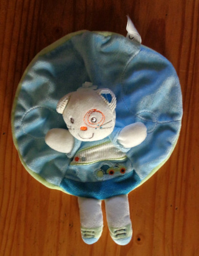 Doudou plat rond nicotoy - doudou,