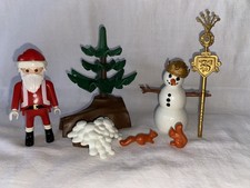 Playmobil Père Noël Bonhomme De Neige Sapin Ecureuils Forêt Christmas Hiver