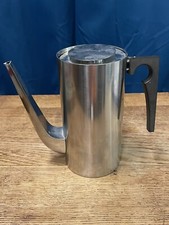 Grande cafetière en acier inoxydable Arne Jacobsen pour Stelton Danemark Cylinda