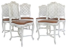 Suite de 6 chaises cannées de