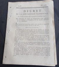 MARINE MILITAIRE UNIFORMES ET REMPLACEMENTS OFFICIERS  Révolution Française
