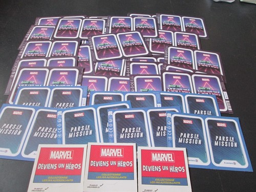 Cartes marvel stickers - cartes,