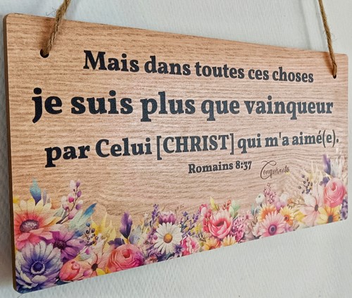 Tableau bois message - bois, à