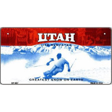 PLAQUE DE VOITURE AMERICAINE- UTAH - DECORATION USA 