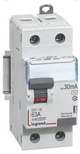 Interrupteur à vis différentiel Legrand 411506 LEG411506 230 V AC, 63 A, 30 m...