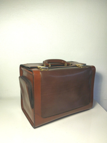 Vanity cuir marron lancel - vanity,