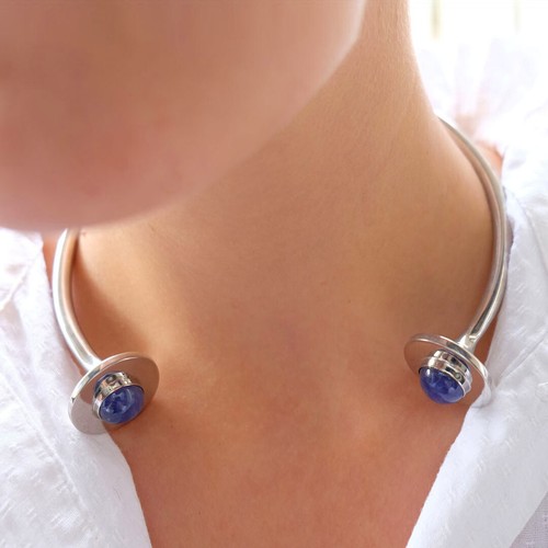 Collier torque argent - en,