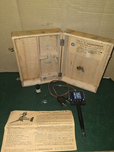 Ancien appareil graver le - ancien, à