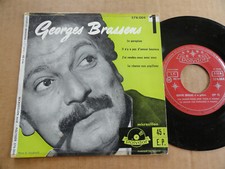 DISQUE 45T GEORGES BRASSENS   " LE PARAPLUIE " POCHETTE ORIGINALE OUVRANTE