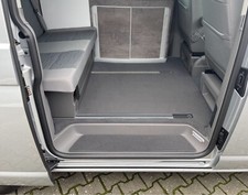 Ariba Gastraum-Matte Convient pour VW T6 Cali Coast / Océan Hochflorvelours Gris
