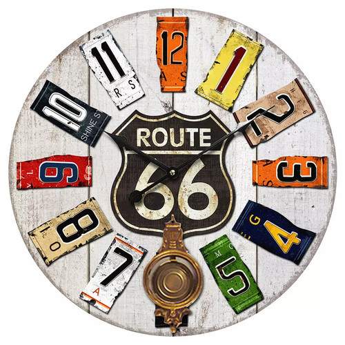 Horloge vintage route - , 66