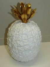 -ANCIEN SEAU A GLACE FORME ANANAS SIGNE MICHEL DARTOIS 1970 CREATEUR DECO XXe