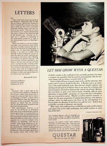 Questar 1976 print - questar,