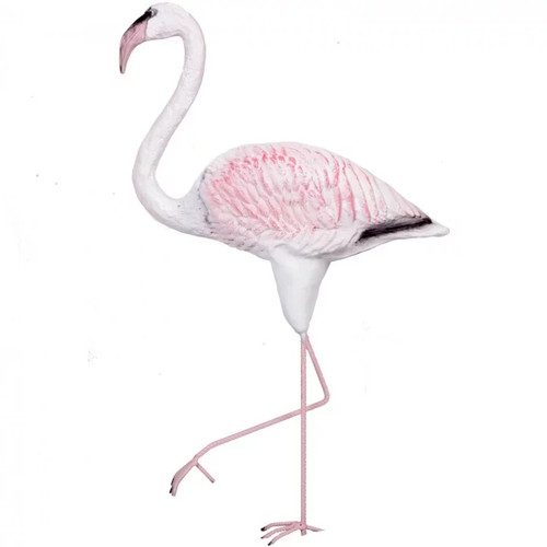 Statue flamant rose - , résine