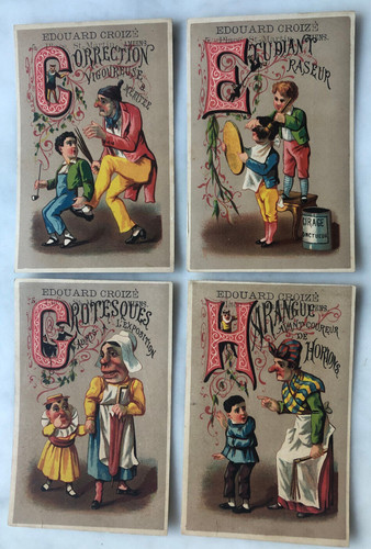 Rare chromo ancien alphabet - ancien,