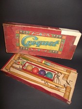 jeu ancien en bois croquet