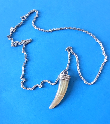 Collier vintage argent massif - vintage,