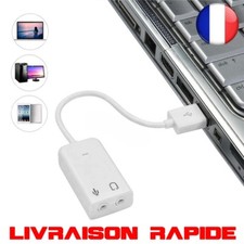 2.0 Virtuel 7.1 Canaux Externe USB Audio Carte Son Adaptateur PC Ordinateur Tel