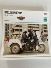 Harley Davidson 750 GE ServiCar 1969 fiche carte moto de collection Atlas