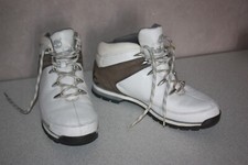 TIMBERLAND Chaussures Trekking Cuir Blanc T 9.5 UK / 44 EUROPE BON ETAT