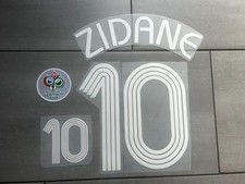 Kit Flocage ZIDANE #10 Maillot bleu France FFF Coupe du Monde 2006 Finale