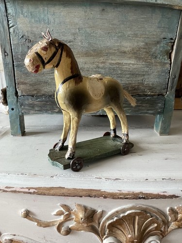 Ancien cheval carton - ancien, en