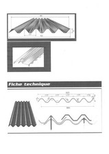75 toles galva bac-acier