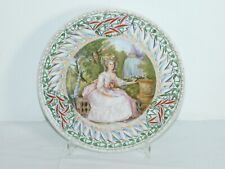 Assiette KPM "Scène Galante