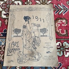 L’ART LYONNAIS PLAQUETTE PUB Autochrome Brevets Lumière SESTIER PHARMACIEN LYON