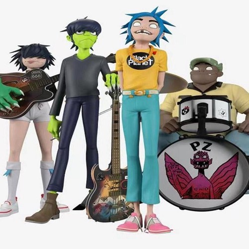 Action figures gorillaz - action, band