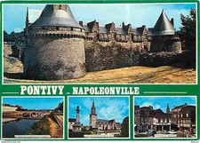 56 - Pontivy - Napoleonville - Multivues - Flamme Postale - CPM - Voir Scans Rec