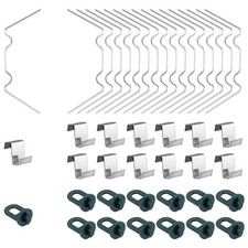  1 ensemble de clips de serre, boucle de fenêtre en verre, Clip de type W, Clips