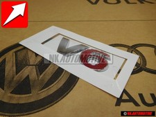 VW Original V6 Arrière Embleme Monogramme Logo Chrome Rouge - 1J0853675H GQF