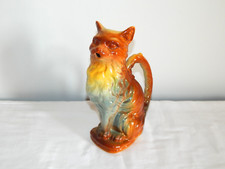 ANCIEN Pichet Cruche à ABSINTHE en Céramique BARBOTINE CHAT Signé St Clément